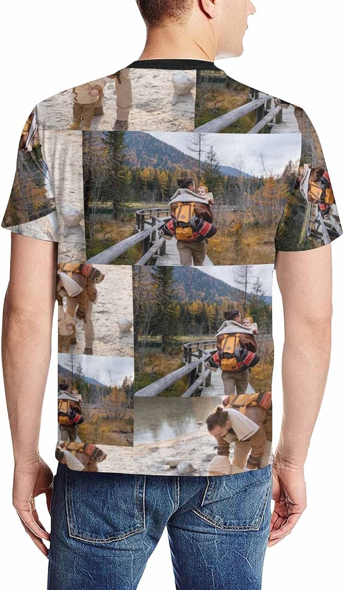 Custom T Shirts with Face Photo Text Pet Shirt - Image 2