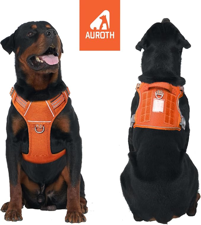 AUROTH Tactical Dog Harness for Large Dogs No Pull Adjustable Pet Harness - Image 2
