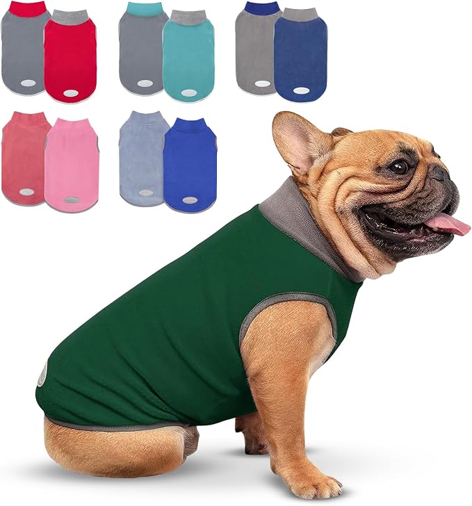 cyeollo 2 Pack Fleece Dog Sweater Sweatshirt by CYEOLLO