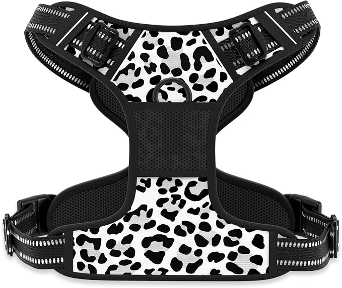 Rnivvi No Pull Dog Harness, Cute Leopard Reflective Medium Sized Puppy Kitten by Rnivvi