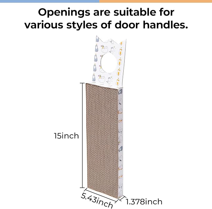 Hanging Cat Scratcher, Cat Scratching Board, Cardboard Cat Scratcher, - Image 3