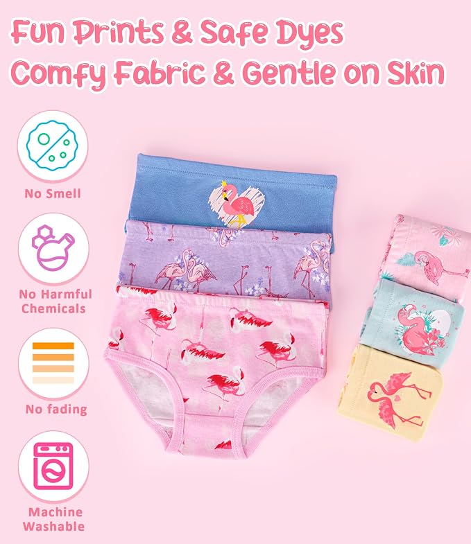 Girls and Toddlers 100% Cotton Underwear Tagless Soft Panties Size 2-3T - Image 6