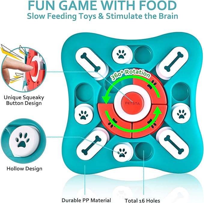 PETSTA Dog Puzzle Toys, Treat Dispensing Dog Enrichment Toys - Image 4