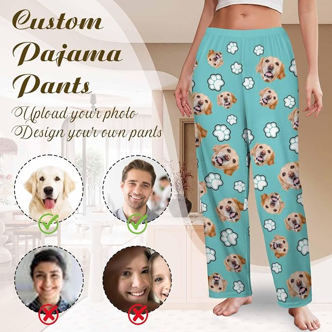 Custom Couple Pajama Pants Sock - Image 3