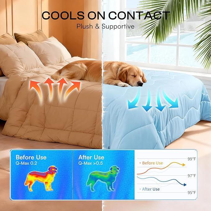 Luciphia Premium Cooling Dog Blanket Washable Q-MAX>0.5 Small Medium Large Pet - Image 2