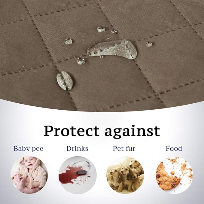 H.VERSAILTEX Water Repellent Chair Slipcover Reversible Stain and Dog Tear - Image 5