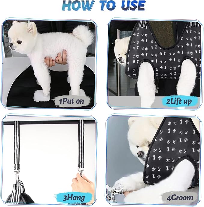 Pet Dog Grooming Hammock Harness - Image 7