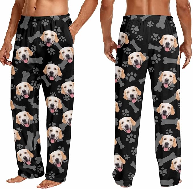 Custom Couple Pajama Pants Sock - Image 3
