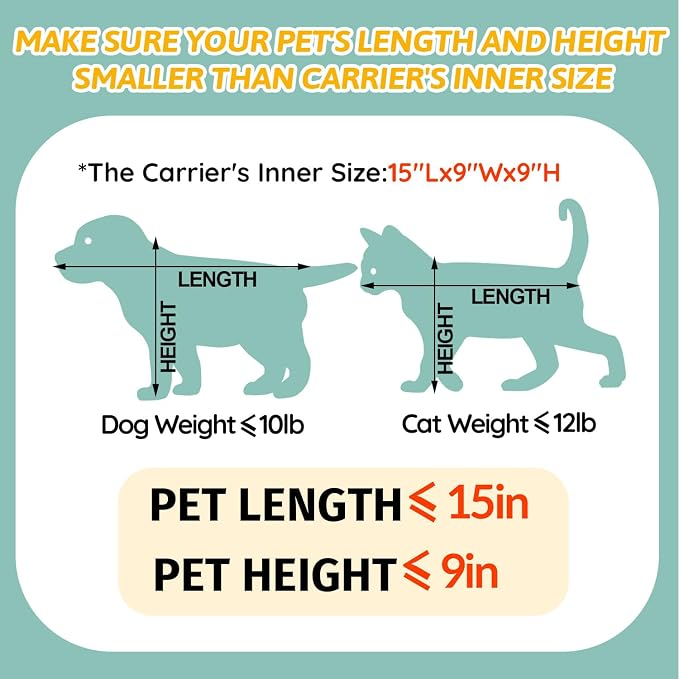 Petskd Pet Carrier 17x11x10.5 Delta American United Airline Approved, Pet - Image 4