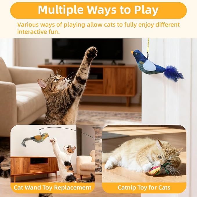Tocirelo Interactive Cat Toys Bird - Image 5