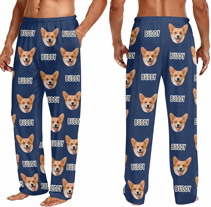 Custom Couple Pajama Pants Sock - Image 3