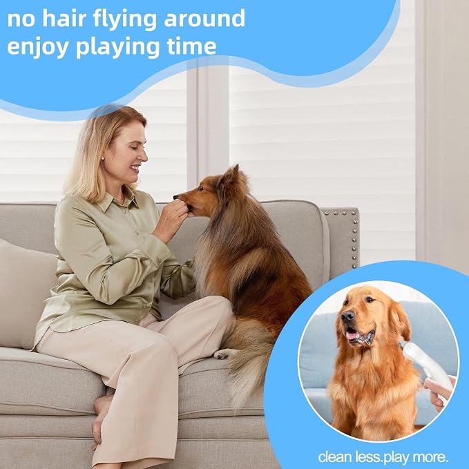 Undercoat Rake for Dogs & Cats, Deshedding Brush for Long haired Pets, Dog - Image 5