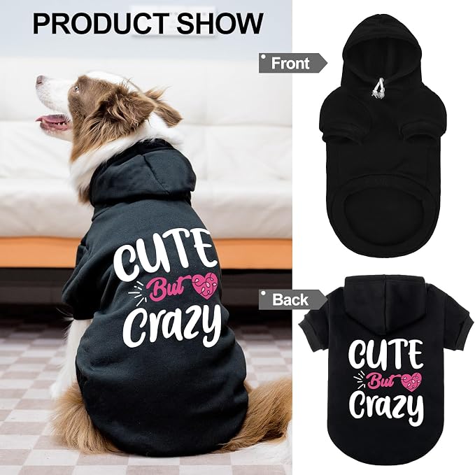 EXPAWLORER Valentine's Day Dog Hoodie-Soft and Warm Dog Sweaters, Pet Clothes - Image 5