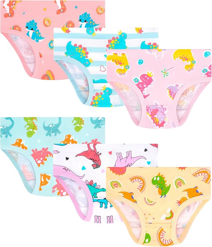 Girls and Toddlers 100% Cotton Underwear Tagless Soft Panties Size 2-3T by JAHSIYI
