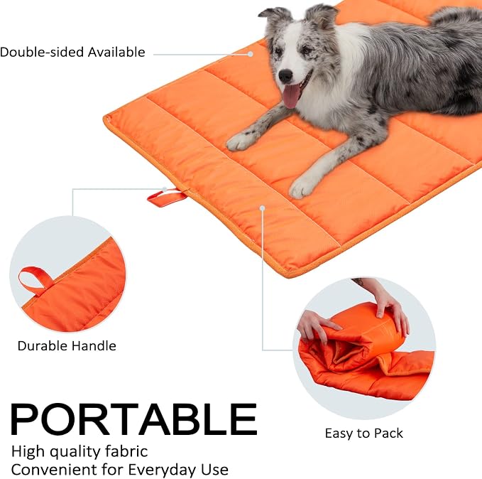 BDEUS 43x25In Large Size Outdoor Dog Bed, Waterproof & Portable Camping Travel - Image 5
