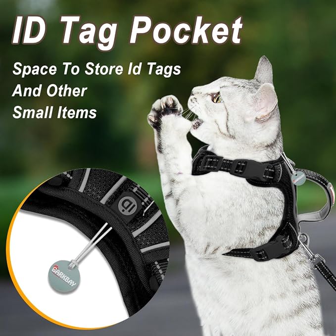 Cat Harness and Leash Set for Walking Escape Proof for Small Large cat Kitten - Image 3