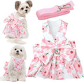 Dog Dress Bowknot Harness Leash Set by LAPOHI