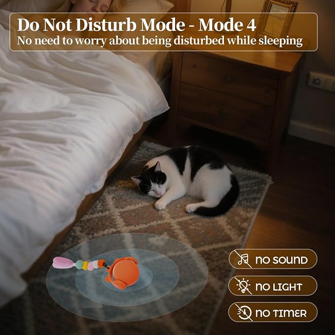 ORSDA Cat Toys for Indoor Cats, New Intelligent Voice Timing Touch Control Cats - Image 4