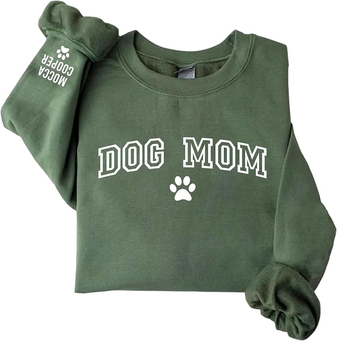 Personalized Dog Mom Sweatshirt, Custom Pet Name Sweater - Image 8