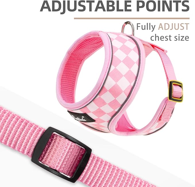 PUPTECK Soft Mesh Dog Harness and Leash Set Pet Puppy Cat Comfort Padded Vest - Image 3