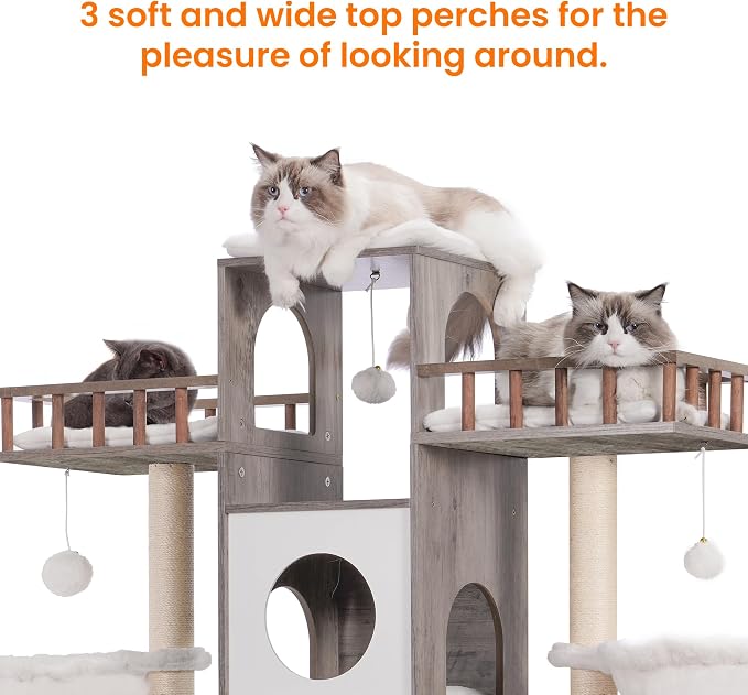 Heybly Cat Tree with Litter Box Enclosure - Image 7