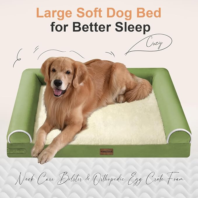 Large Dog Bed Orthopedic Washable: Beds Bolster XL Bed Big XLarge Dogs Egg - Image 2