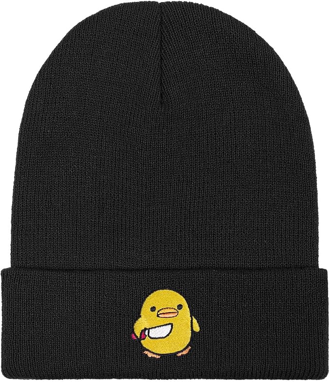 Funny Beanies Warm Knit Hats Fall Winter Black Hip Pop Knit Hat Cap by PBGTYWD