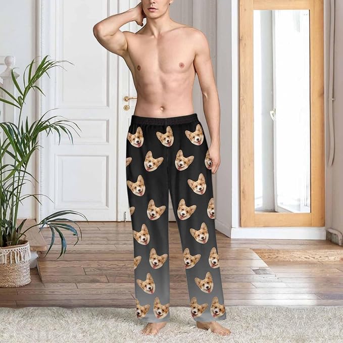 Custom Couple Pajama Pants Sock - Image 4