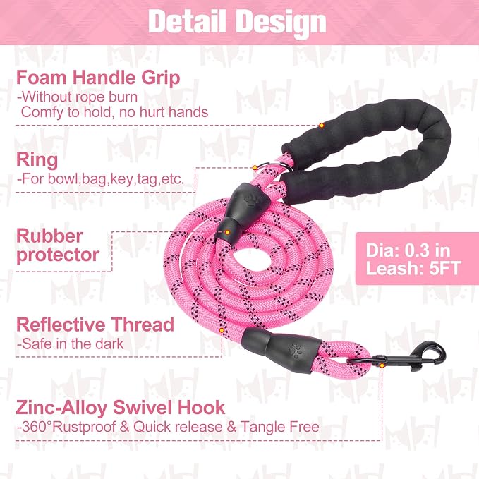 BEAUTYZOO Small Dog Harness and Leash Set, Step in No Choke No Pull Soft Mesh - Image 4