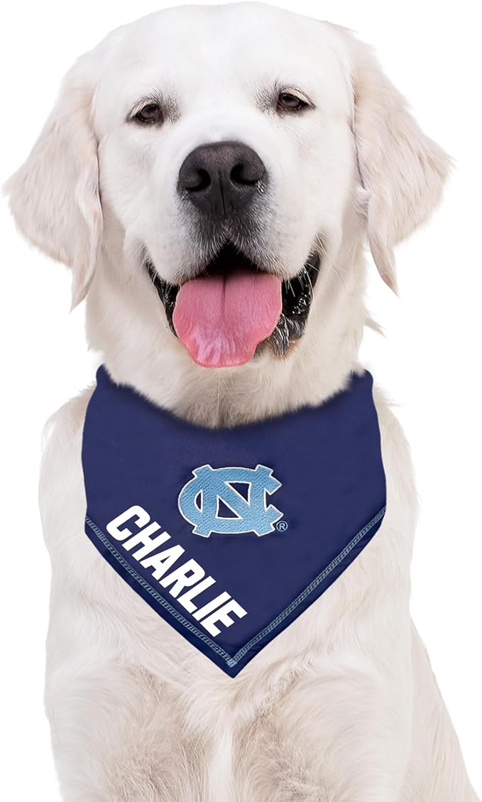 Pets First NCAA University of NC Personalized Tie Around Bandana - Image 3