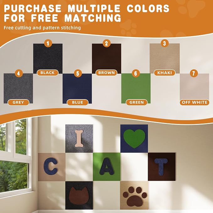 2pack Cat Scratch Couch Furniture and Wall Protector | Adhesive Cat Scratch Pad - Image 7