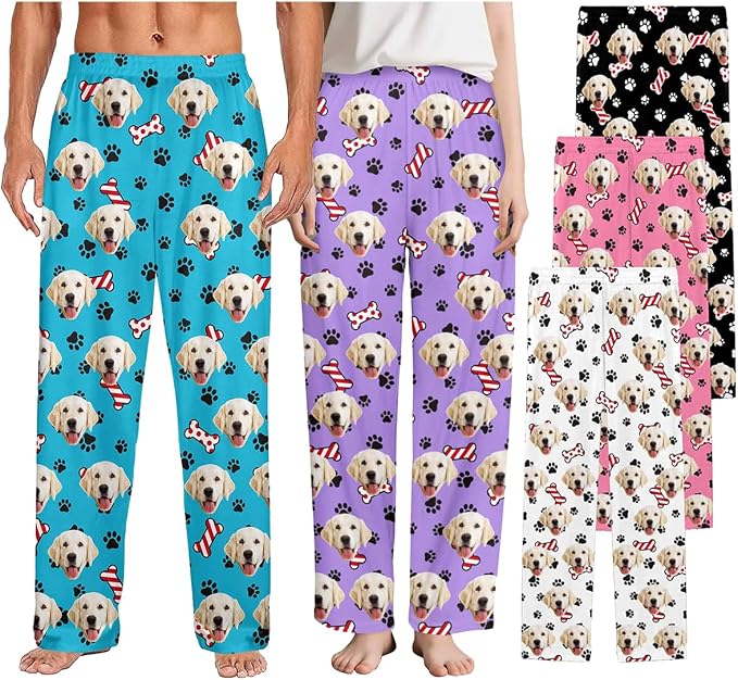 Custom Couple Pajama Pants Sock by FUNAO