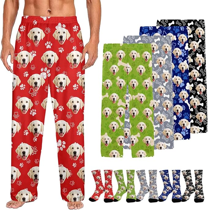 Custom Couple Pajama Pants Sock by FUNAO