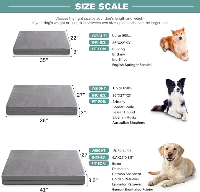Waterproof Dog Beds Large Sized Dogs, Washable Orthopedic Pet Bed - Image 6