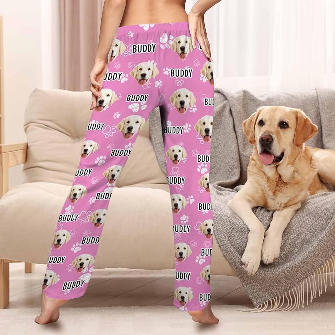 Custom Pajama Pants Women Personalized Face Pajamas Bottom Couple Pajama Pants - Image 2