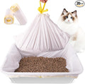 Litter Box Liners 20 Count, 29.5" x 12.6" Medium 3MIL Thicken Cat Litter Bags by Zuqqony