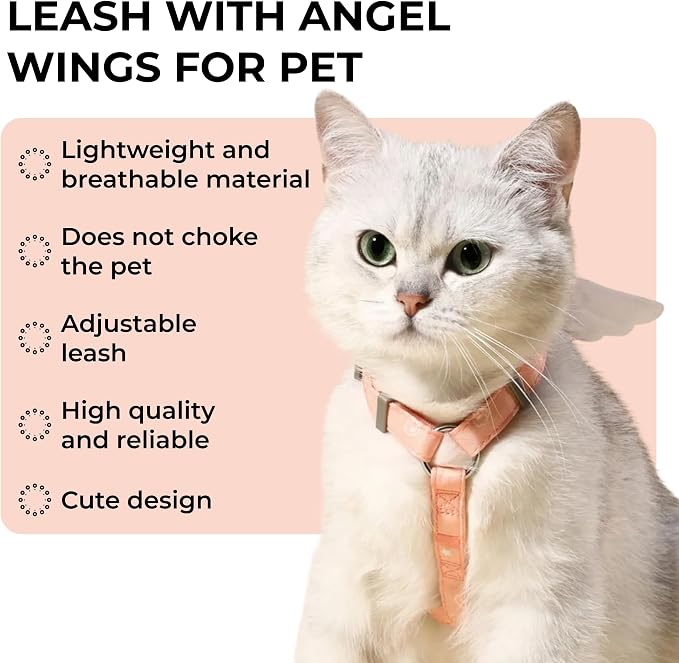 Angel Wings Pet Harness and Leash Set - Image 2
