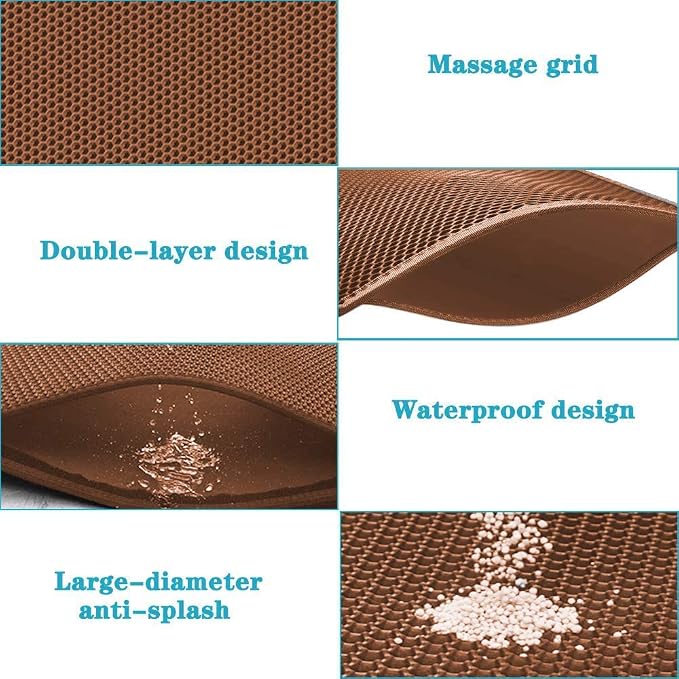 Cat Litter Mat, Waterproof/Urineproof, Scatter Control - Image 4