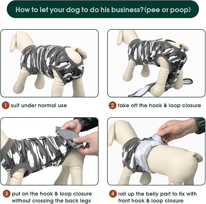 Kuoser Recovery Suit for Dogs Cats After Surgery, Professional Pet Recovery - Image 4