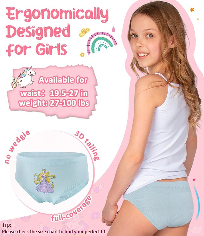 Girls and Toddlers 100% Cotton Underwear Tagless Soft Panties Size 2-3T - Image 5