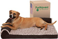 Furhaven Cooling Gel Dog Bed for Large/Medium Dogs w/ Removable Bolsters & by FurHaven