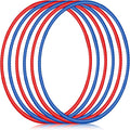 6 Pcs Exercise Hoop Detachable Fitness Rings Adjustable Plastic Toy Fitness by Halloscume