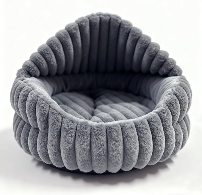 Hooded Cat Beds for Indoor Cats，Cozy Dog Cave Bed, Cozy Nook Dog Bed for Small by FORMYCATIE