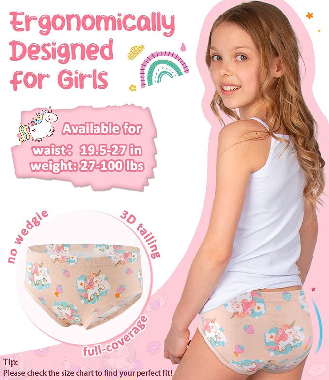 Girls and Toddlers 100% Cotton Underwear Tagless Soft Panties Size 2-3T - Image 5