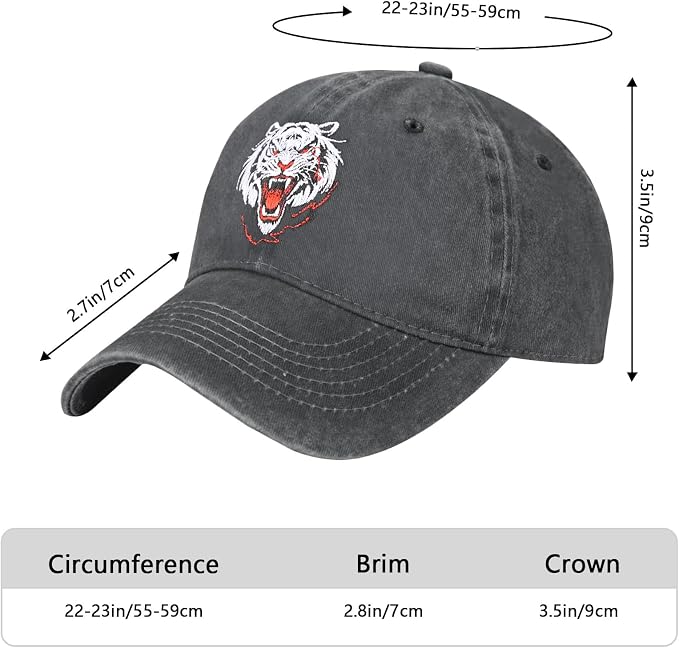 Embroidered Baseball Cap Adjustable Vintage Washed Distressed Denim Baseball Hat - Image 3
