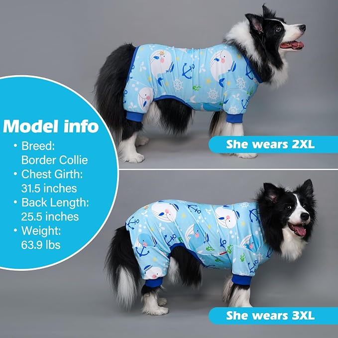 KYEESE Dog Pajamas Velvet Dog Pajamas Medium Sized Dogs Soft Dogs Clothes Pjs - Image 3