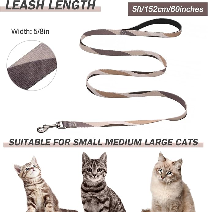Hikiko Cat Harness and Leash Set Escape Proof Adjustable Walking Travel Soft - Image 6
