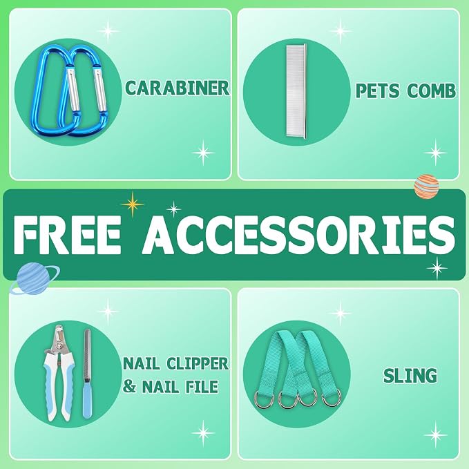 Dog Grooming Hammock, Adjustable Restraint Sling - Image 6