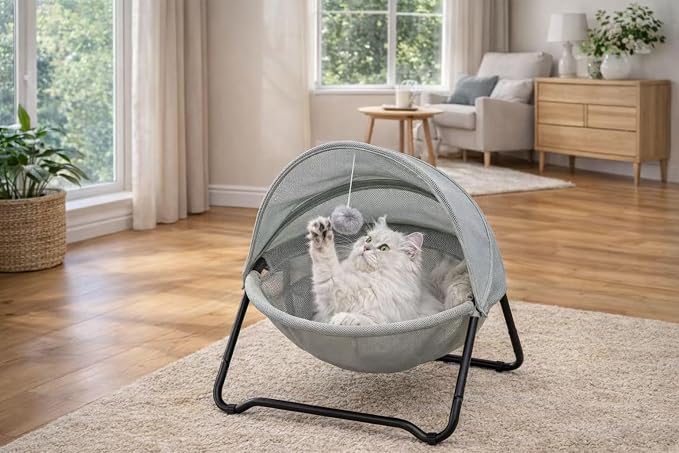 Cat Bed Cat Hammock Bed Elevated cat Bed, Comfortable and Breathable Pet Bed - Image 2