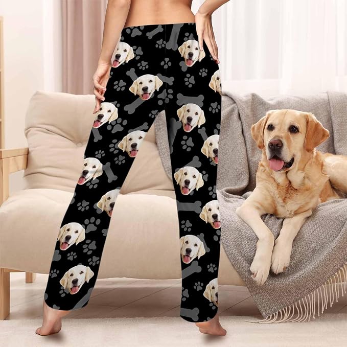 Custom Pajama Pants Women Personalized Face Pajamas Bottom Couple Pajama Pants - Image 2